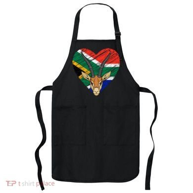 South African Springbok Flag Apron