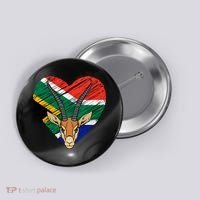 South African Springbok Flag Button thumb 0