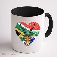 South African Springbok Flag Coffee Mug thumb 1