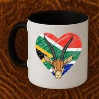 South African Springbok Flag Coffee Mug thumb 2
