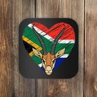 South African Springbok Flag Coaster thumb 0