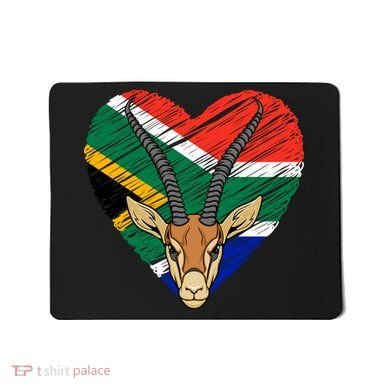 South African Springbok Flag Mousepad
