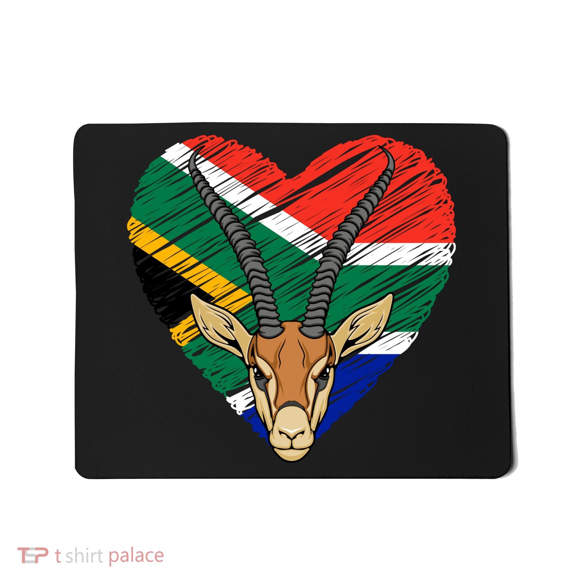 South African Springbok Flag Mousepad