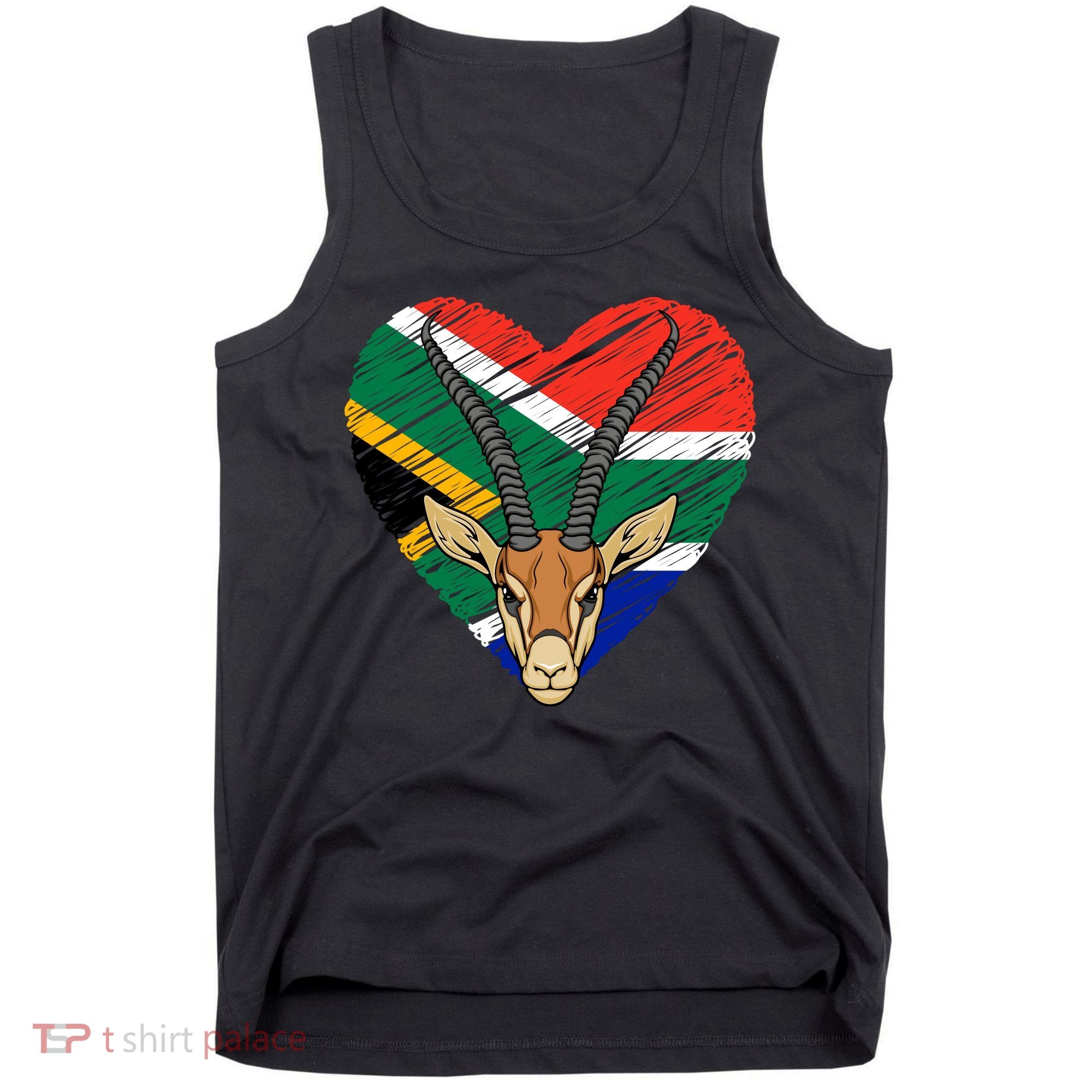 South African Springbok Flag Tank Top