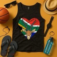 South African Springbok Flag Tank Top thumb 4