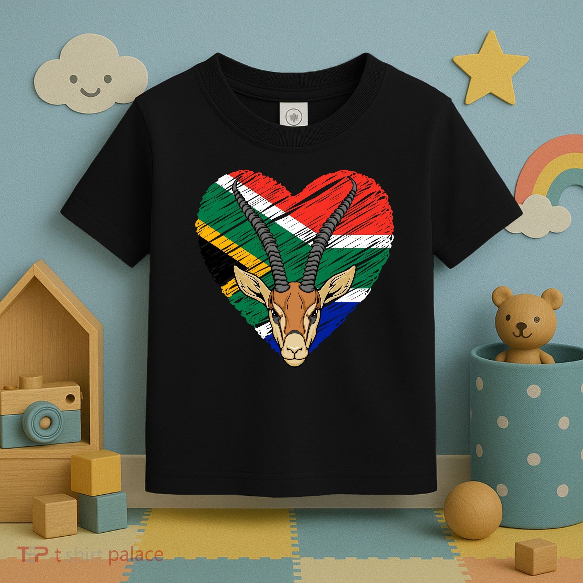 South African Springbok Flag Toddler T-Shirt