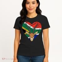 South African Springbok Flag Women's T-Shirt thumb 4