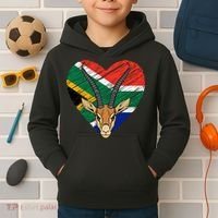 South African Springbok Flag Kids Hoodie thumb 2
