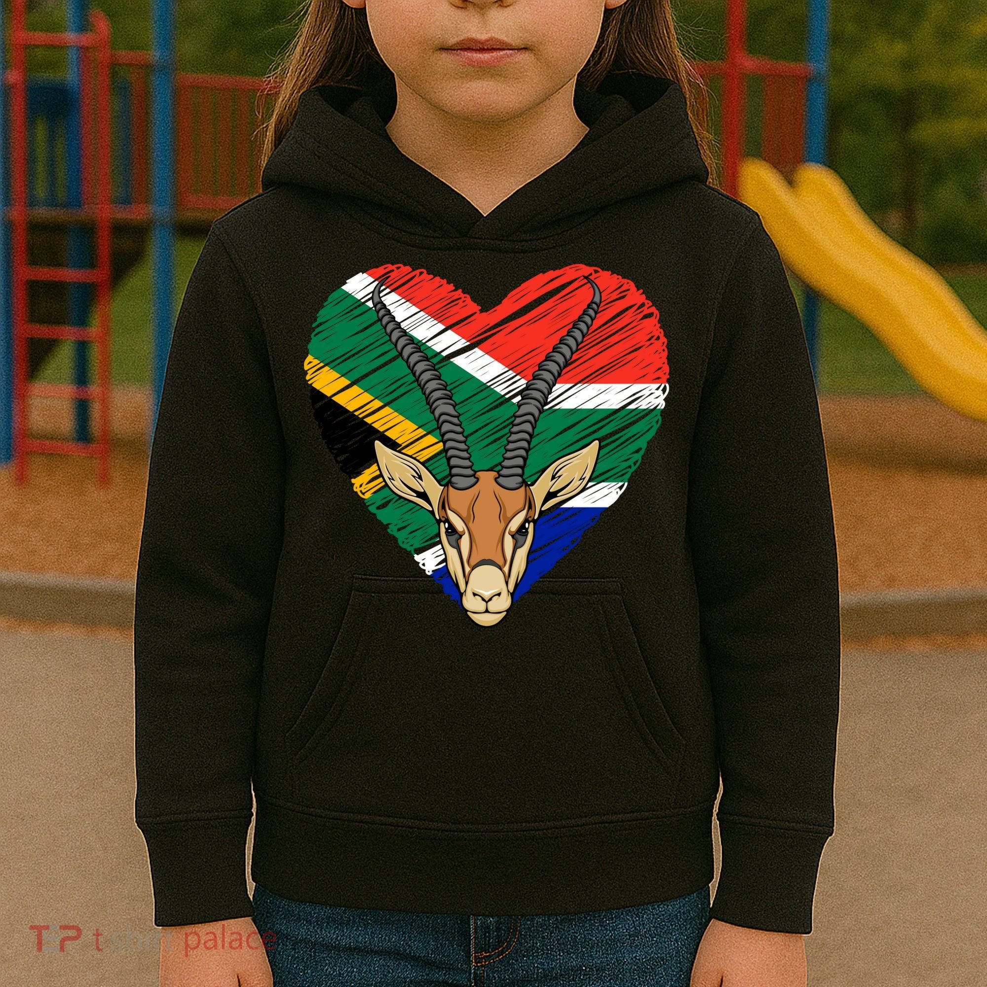South African Springbok Flag Kids Hoodie