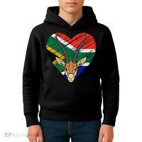 South African Springbok Flag Kids Hoodie thumb 4