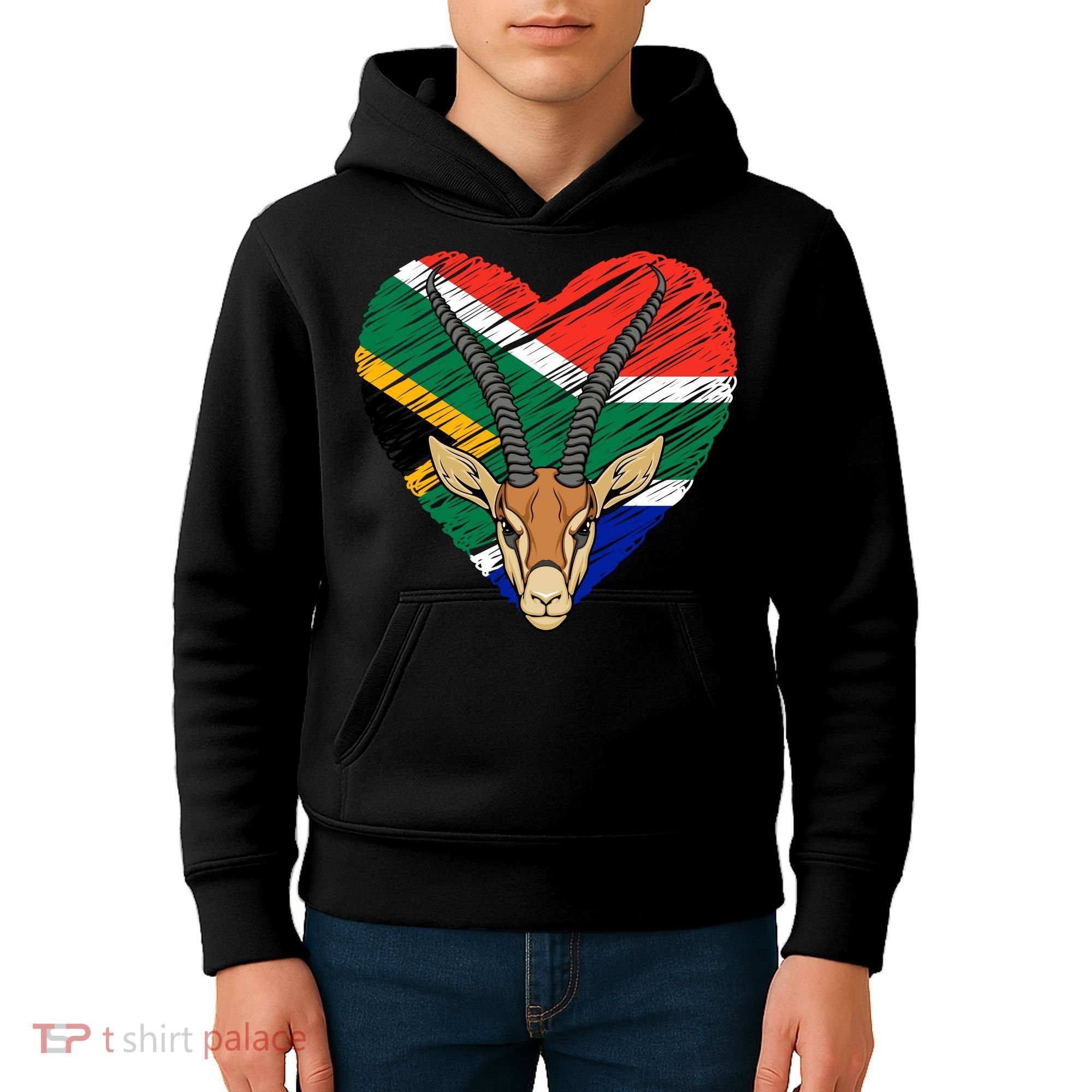 South African Springbok Flag Kids Hoodie