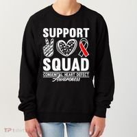 Support Awareness Squad I CHD Congenital Heart Defect Women's Sweatshirt thumb 0