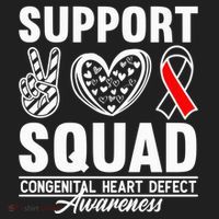 Support Awareness Squad I CHD Congenital Heart Defect Women's Sweatshirt thumb 2