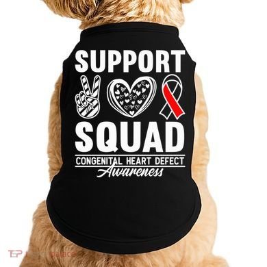 Support Awareness Squad I CHD Congenital Heart Defect Doggie Tank