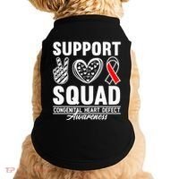 Support Awareness Squad I CHD Congenital Heart Defect Doggie Tank thumb 0