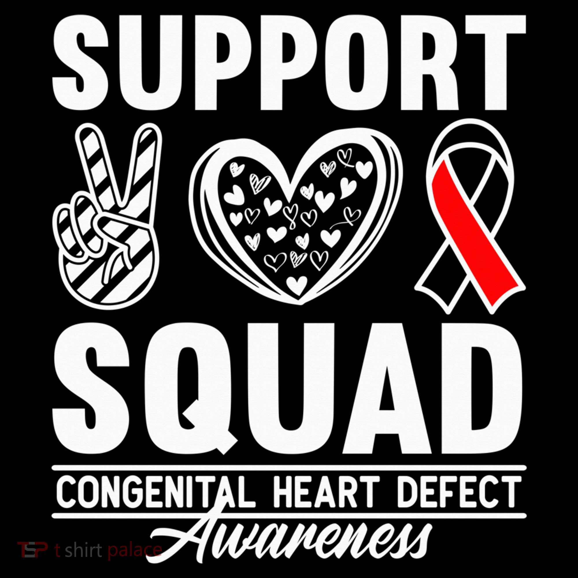 Support Awareness Squad I CHD Congenital Heart Defect Backpack