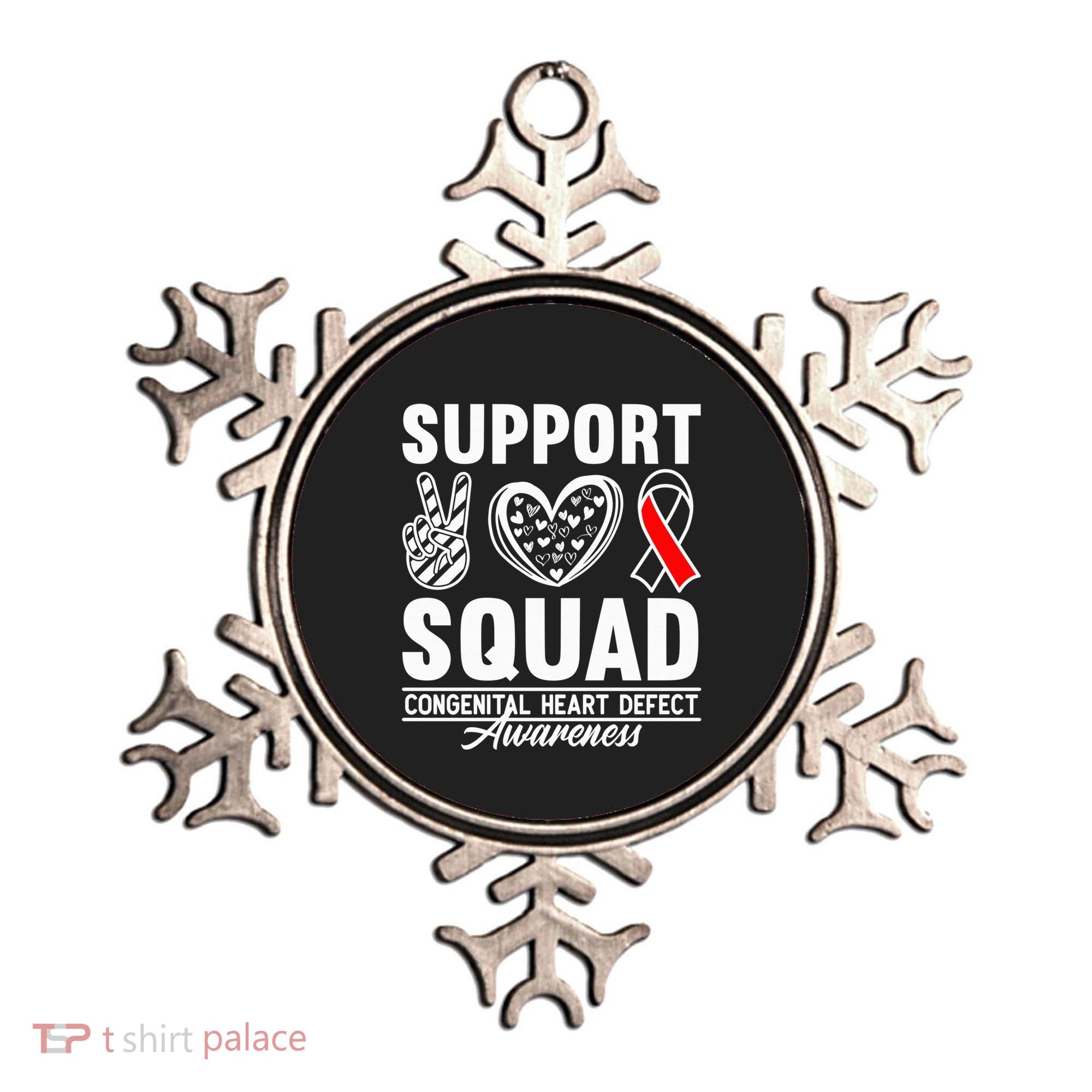 Support Awareness Squad I CHD Congenital Heart Defect Ornament