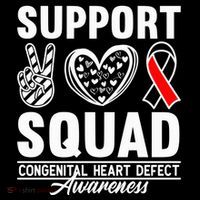 Support Awareness Squad I CHD Congenital Heart Defect Ornament thumb 1