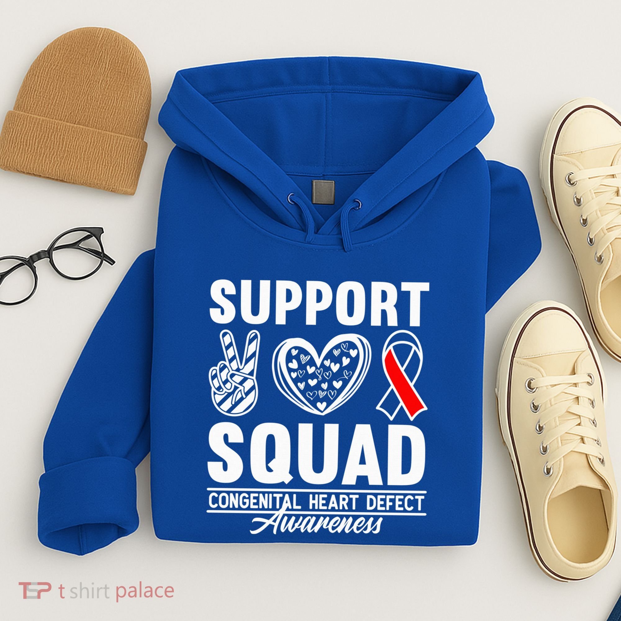 Support Awareness Squad I CHD Congenital Heart Defect Hoodie