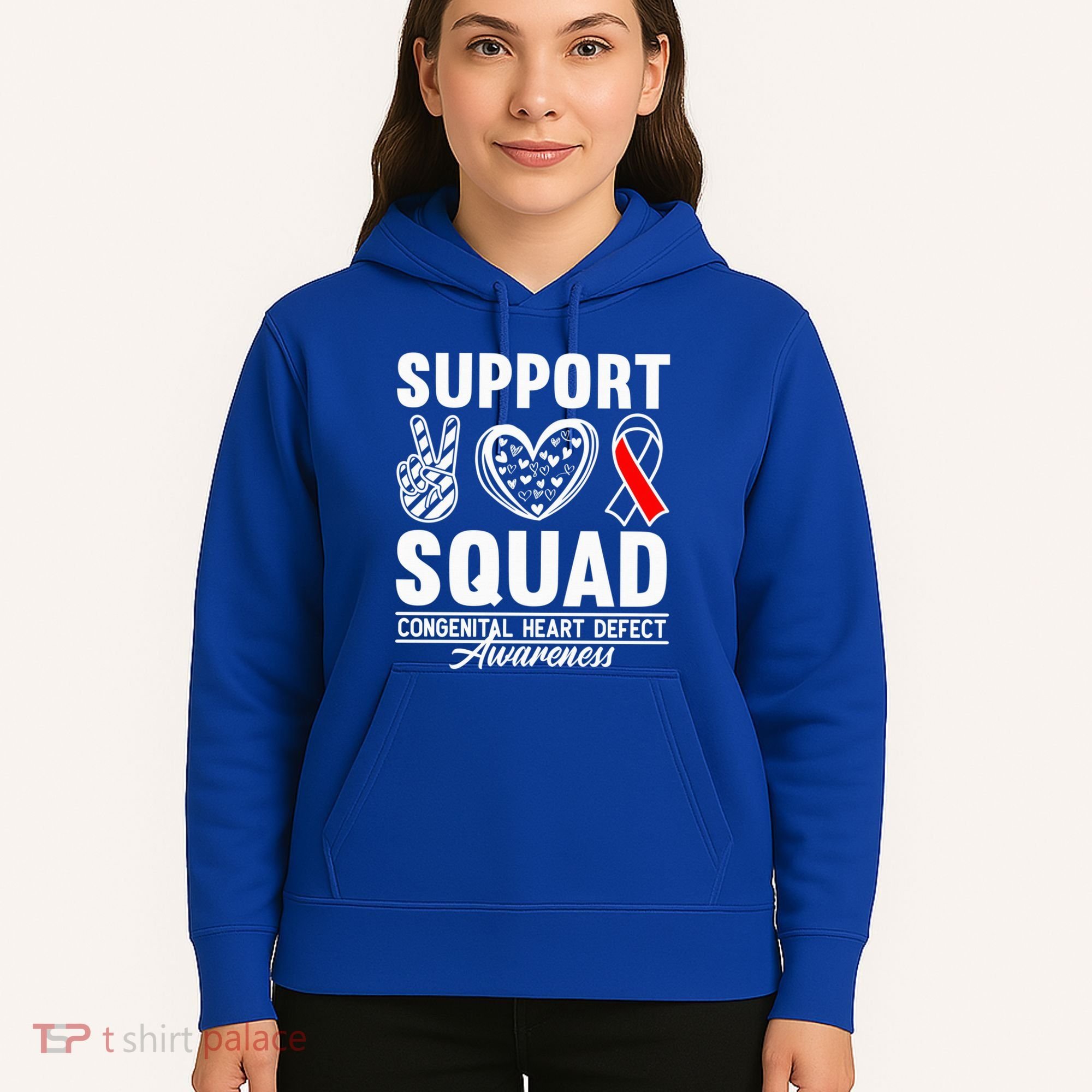 Support Awareness Squad I CHD Congenital Heart Defect Hoodie