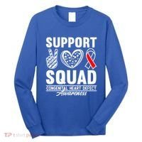 Support Awareness Squad I CHD Congenital Heart Defect Long Sleeve Shirt thumb 0