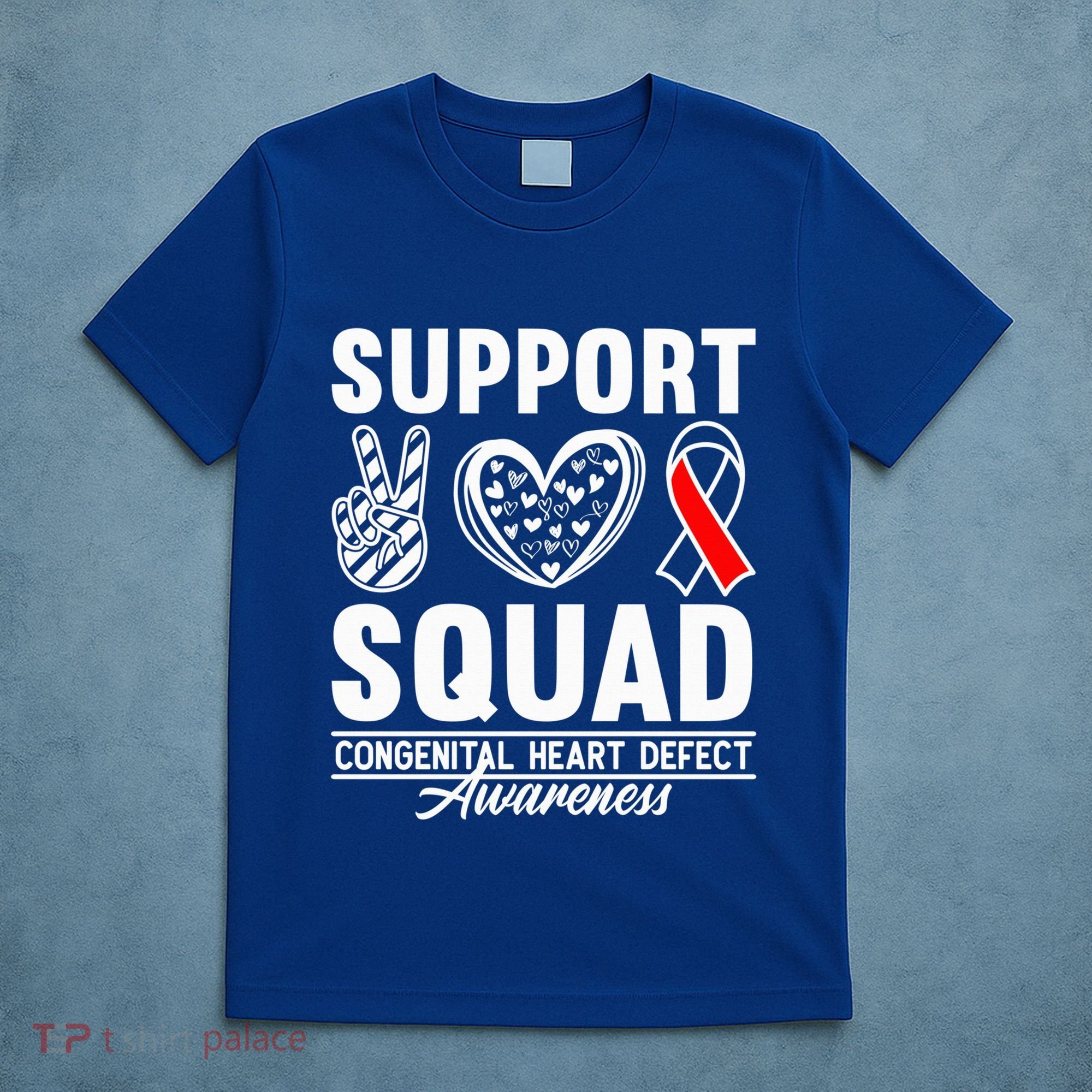 Support Awareness Squad I CHD Congenital Heart Defect T-Shirt