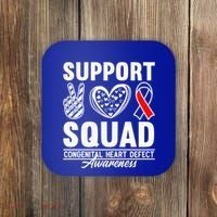Support Awareness Squad I CHD Congenital Heart Defect Coaster thumb 0