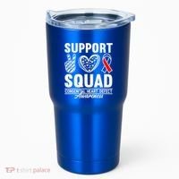 Support Awareness Squad I CHD Congenital Heart Defect Tumbler thumb 0