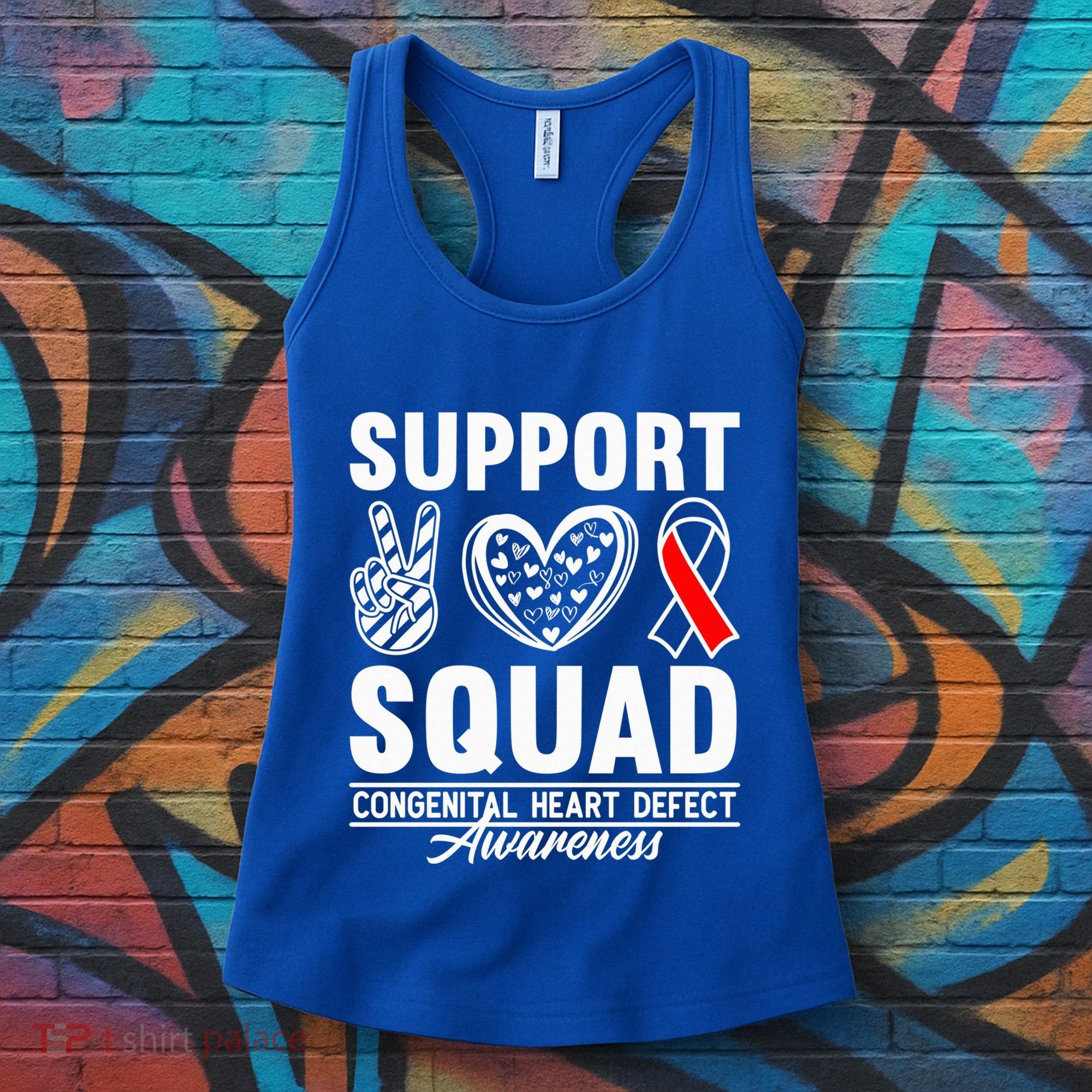 Support Awareness Squad I CHD Congenital Heart Defect Women's Tank Top