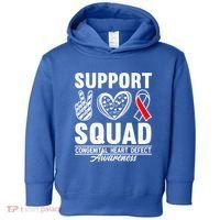 Support Awareness Squad I CHD Congenital Heart Defect Toddler Hoodie thumb 0
