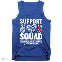 Support Awareness Squad I CHD Congenital Heart Defect Tank Top thumb 0