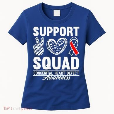 Support Awareness Squad I CHD Congenital Heart Defect Women's T-Shirt