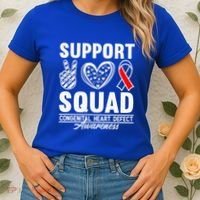 Support Awareness Squad I CHD Congenital Heart Defect Women's T-Shirt thumb 2