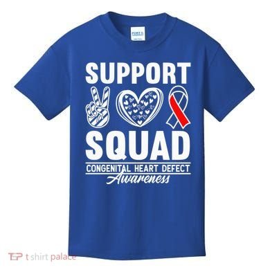 Support Awareness Squad I CHD Congenital Heart Defect Kids T-Shirt