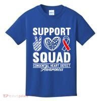 Support Awareness Squad I CHD Congenital Heart Defect Kids T-Shirt thumb 0