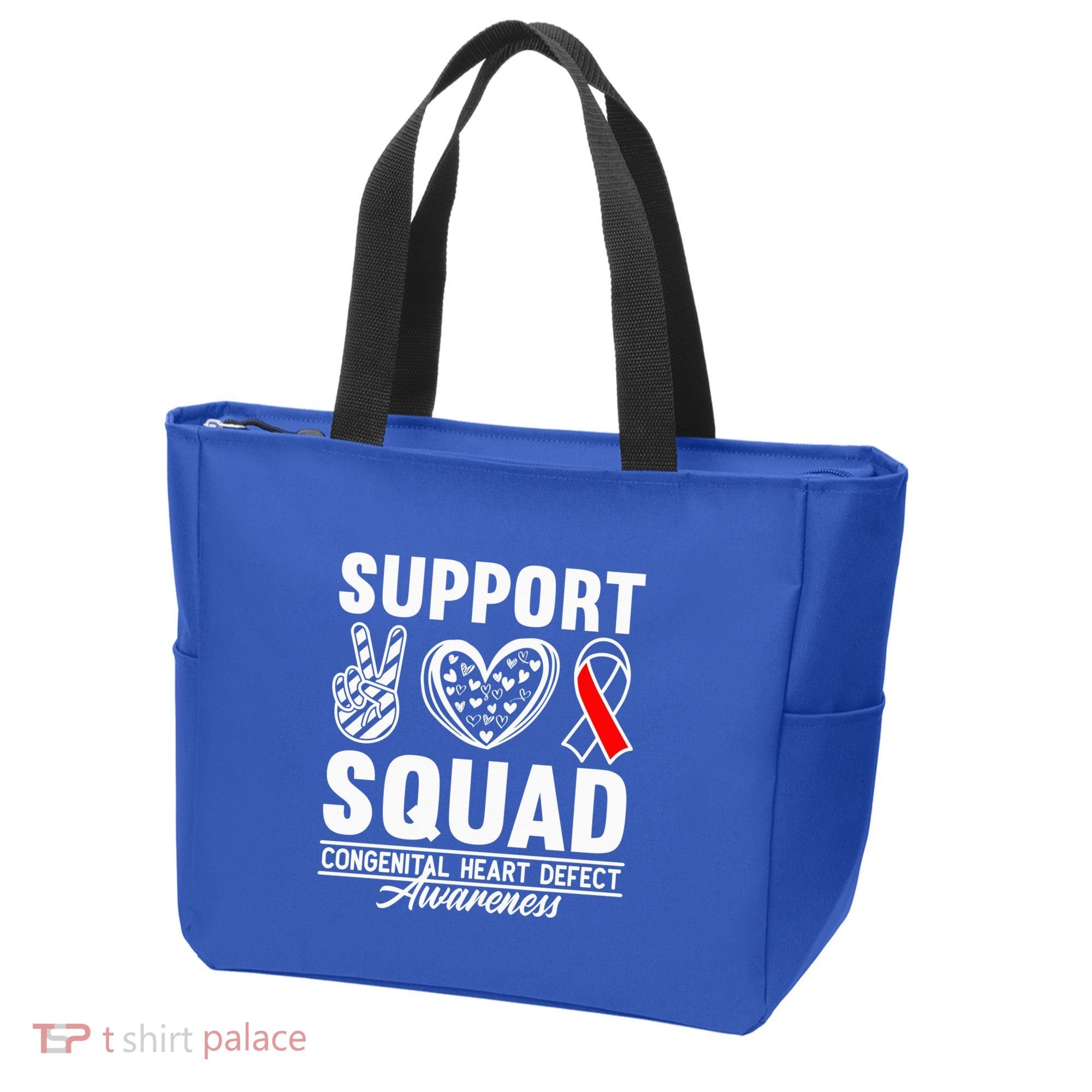 Support Awareness Squad I CHD Congenital Heart Defect Tote Bag