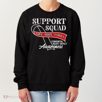 Support Awareness Squad I CHD Congenital Heart Defect Women's Sweatshirt