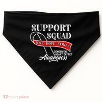 Support Awareness Squad I CHD Congenital Heart Defect USA-Made Doggie Bandana thumb 0
