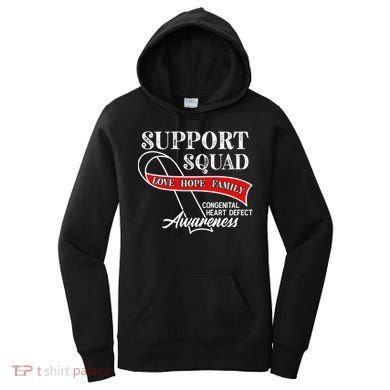 Support Awareness Squad I CHD Congenital Heart Defect Women's Hoodie