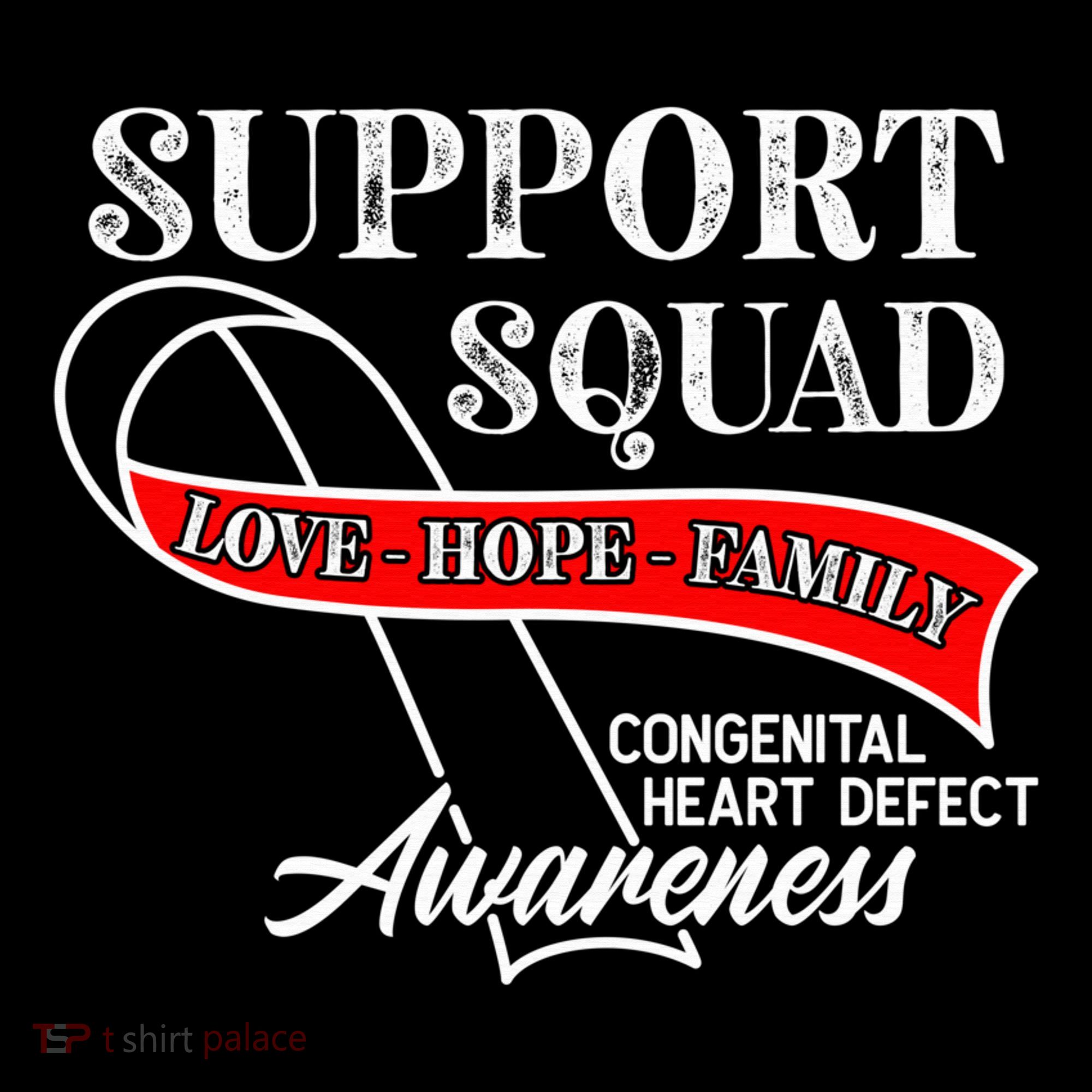 Support Awareness Squad I CHD Congenital Heart Defect Ornament