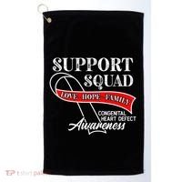Support Awareness Squad I CHD Congenital Heart Defect Golf Towel thumb 0