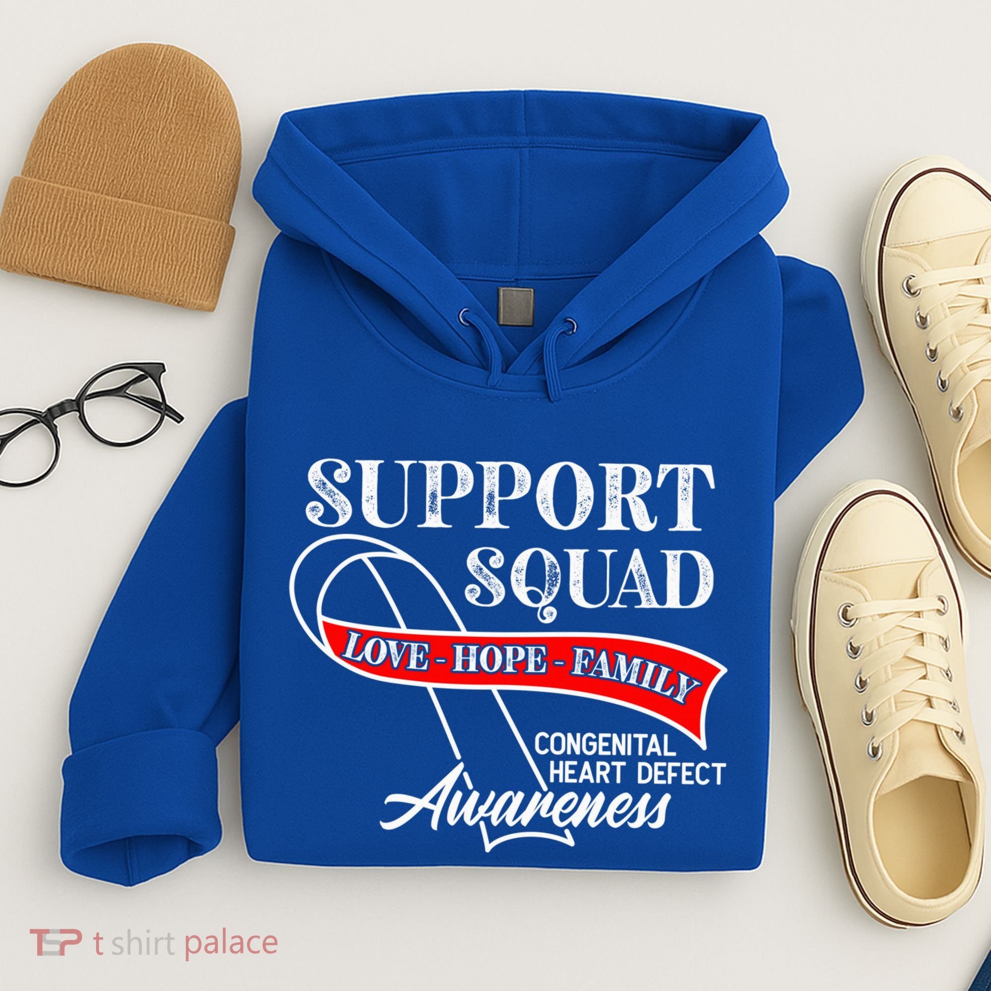 Support Awareness Squad I CHD Congenital Heart Defect Hoodie