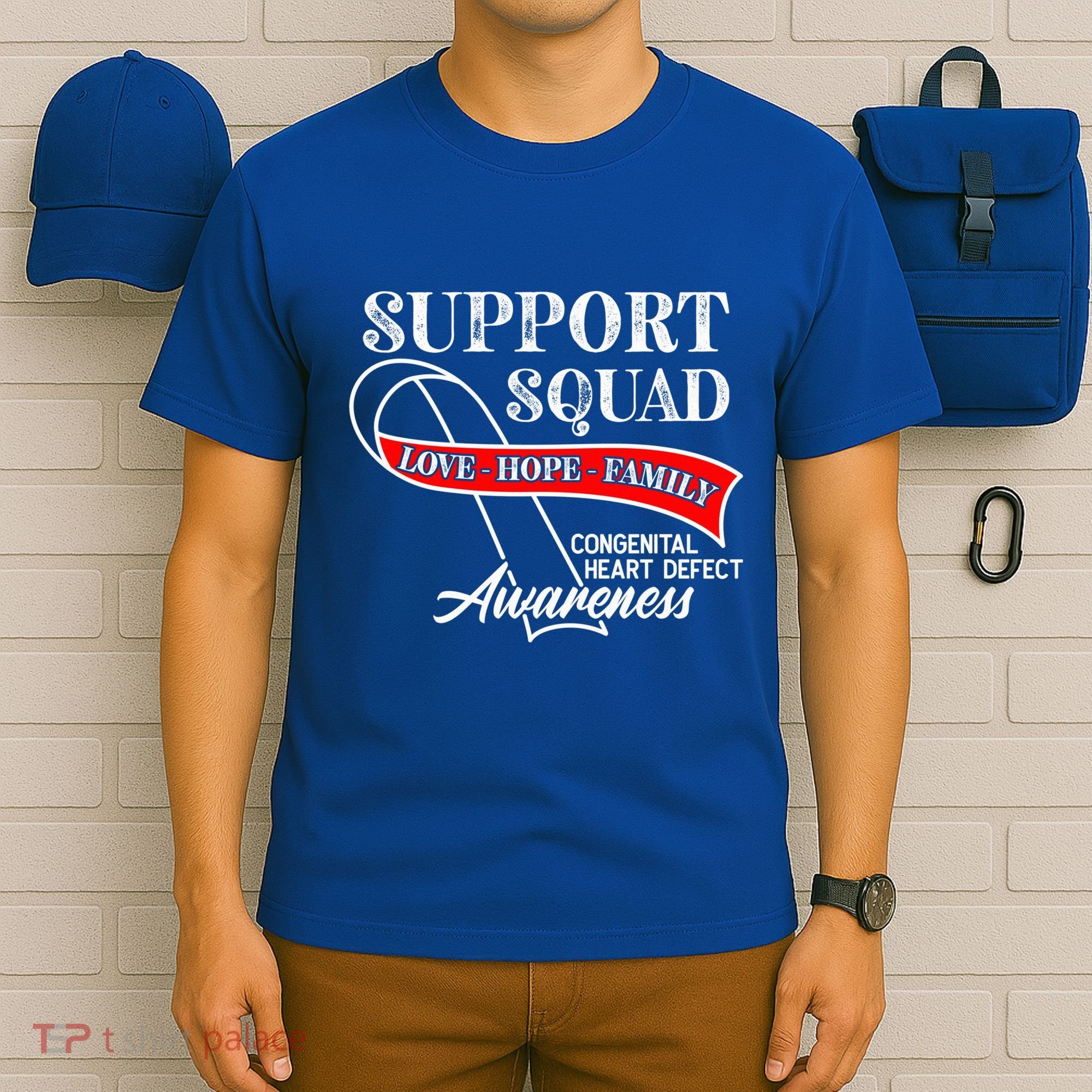Support Awareness Squad I CHD Congenital Heart Defect T-Shirt