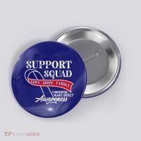 Support Awareness Squad I CHD Congenital Heart Defect Button thumb 0
