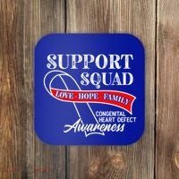 Support Awareness Squad I CHD Congenital Heart Defect Coaster thumb 0
