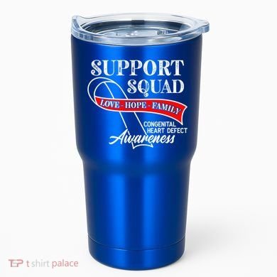 Support Awareness Squad I CHD Congenital Heart Defect Tumbler