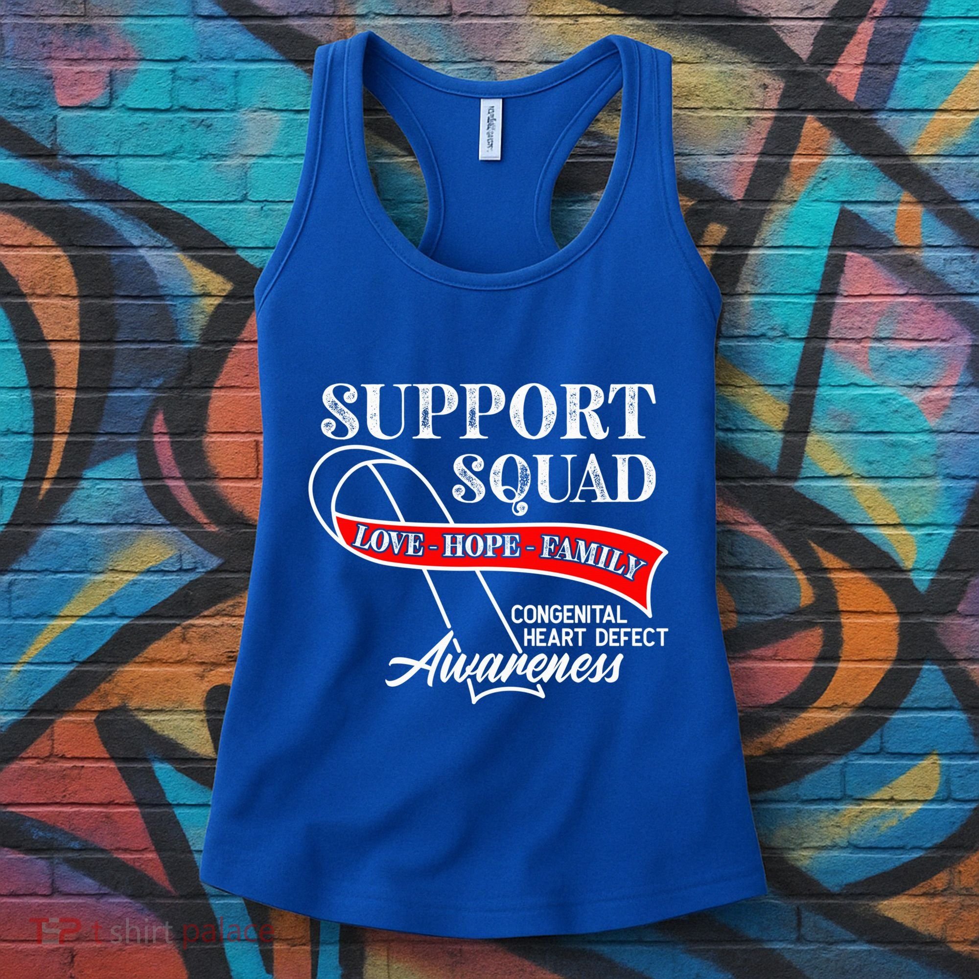 Support Awareness Squad I CHD Congenital Heart Defect Women's Tank Top