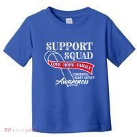 Support Awareness Squad I CHD Congenital Heart Defect Toddler T-Shirt thumb 0