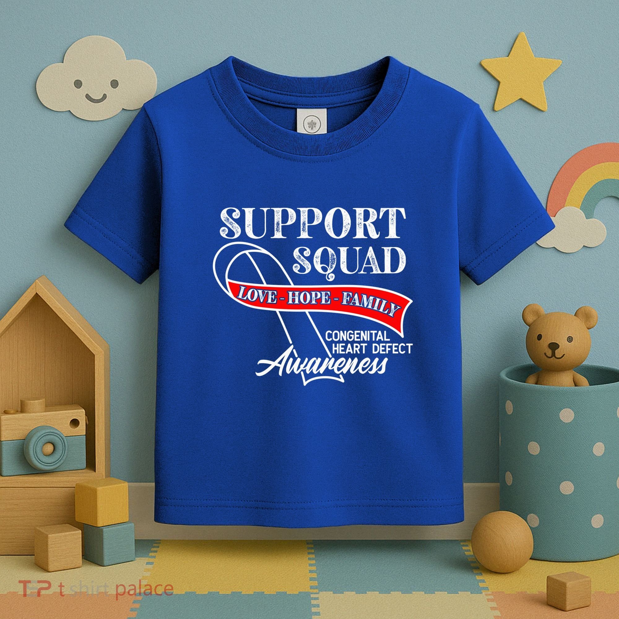 Support Awareness Squad I CHD Congenital Heart Defect Toddler T-Shirt