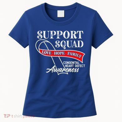 Support Awareness Squad I CHD Congenital Heart Defect Women's T-Shirt